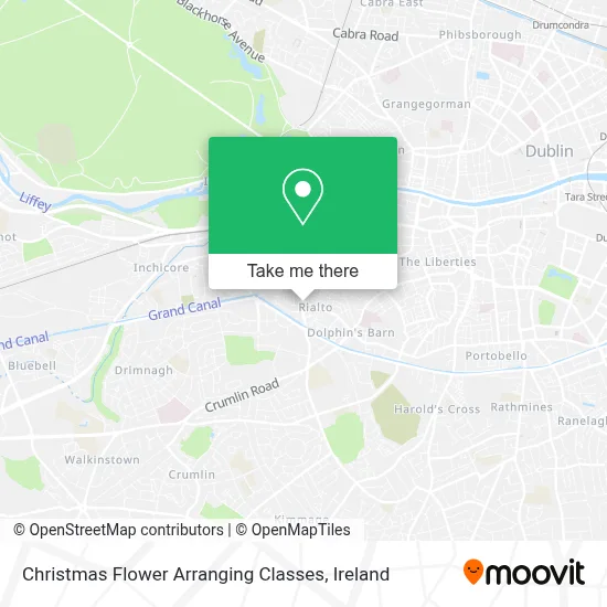 Christmas Flower Arranging Classes map
