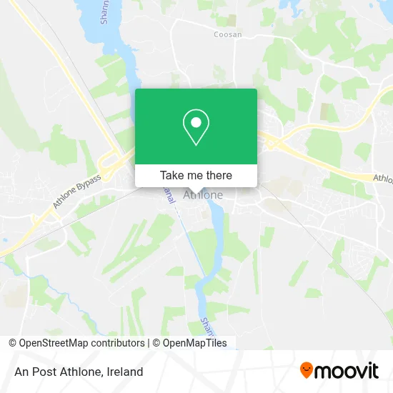 An Post Athlone map