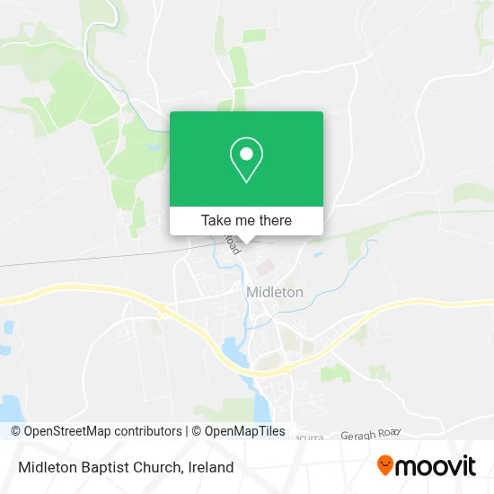 Midleton Baptist Church map