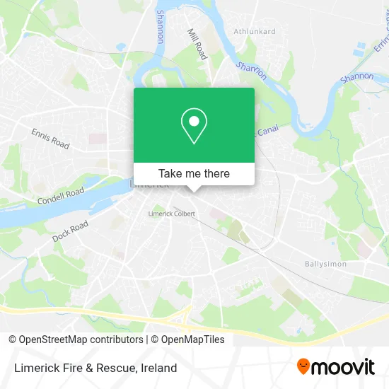 Limerick Fire & Rescue map