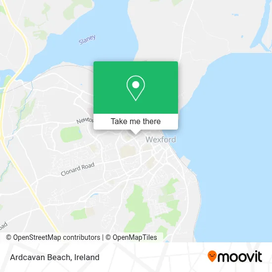 Ardcavan Beach map
