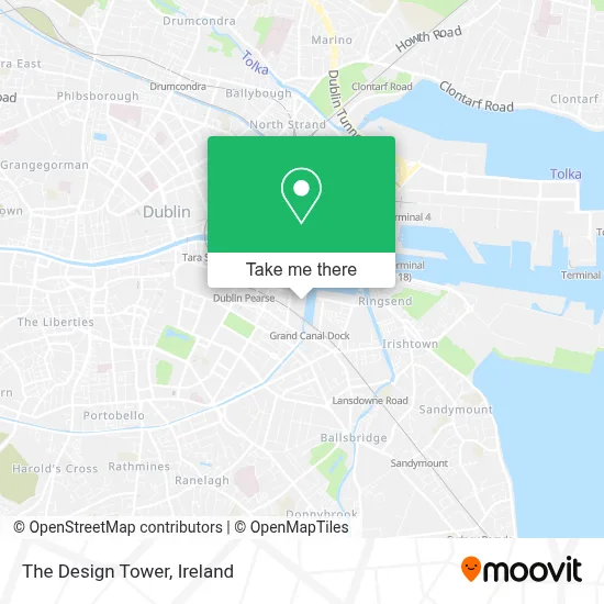 The Design Tower map