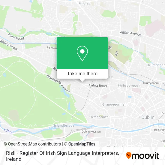 Risli - Register Of Irish Sign Language Interpreters map