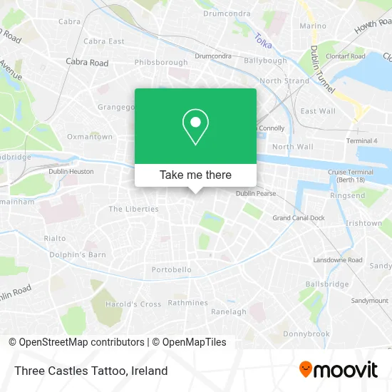Three Castles Tattoo map