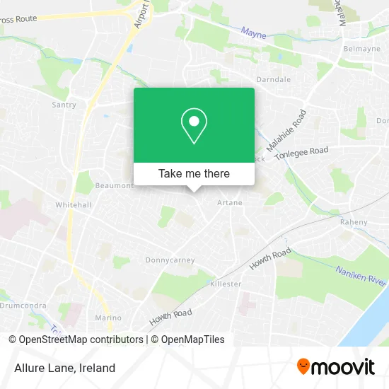 Allure Lane map