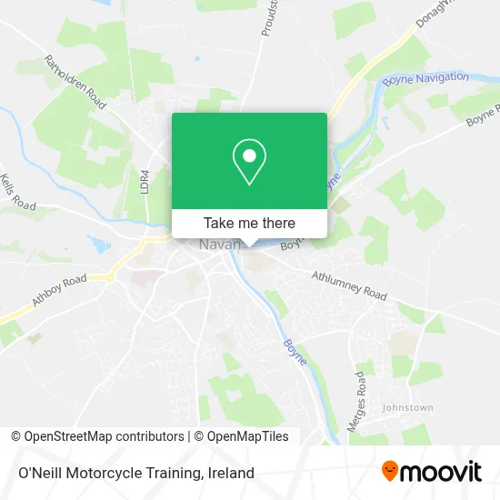 O'Neill Motorcycle Training map