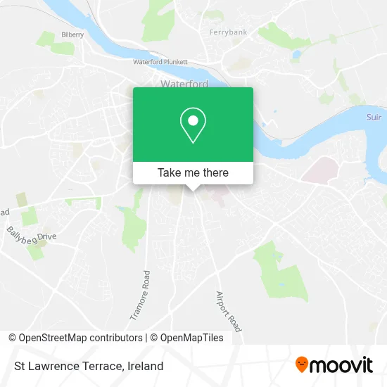 St Lawrence Terrace map