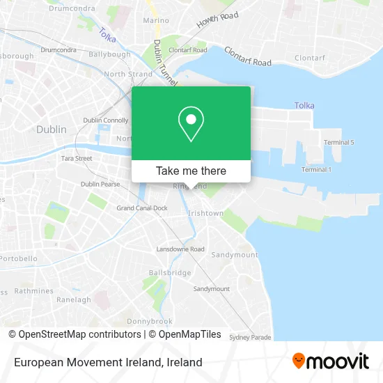 European Movement Ireland map