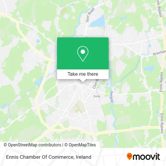 Ennis Chamber Of Commerce map