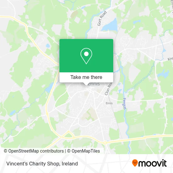Vincent's Charity Shop map