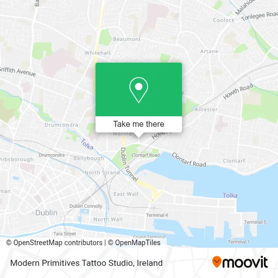 Modern Primitives Tattoo Studio map