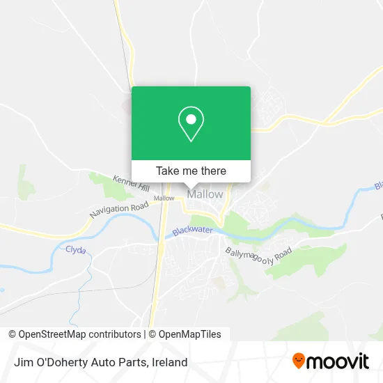 Jim O'Doherty Auto Parts map