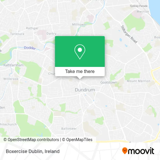 Boxercise Dublin map