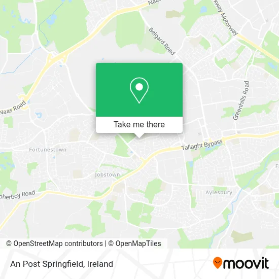 An Post Springfield map