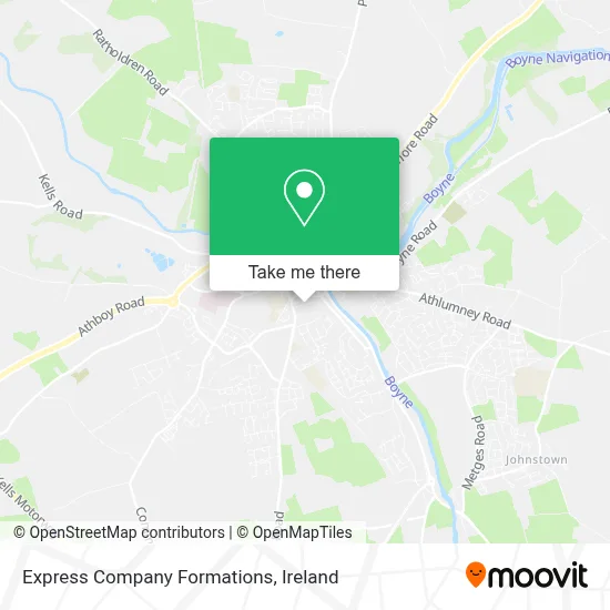 Express Company Formations map