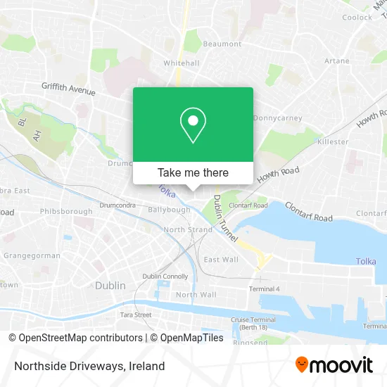 Northside Driveways map