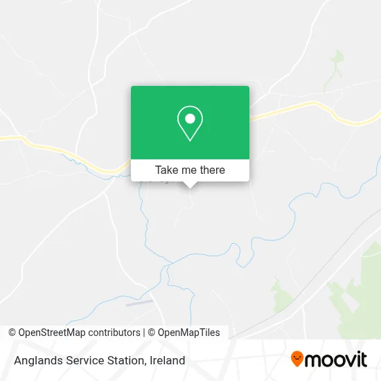 Anglands Service Station map