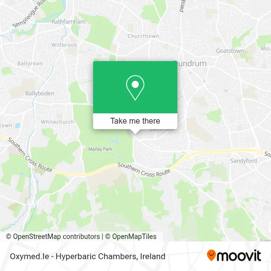 Oxymed.Ie - Hyperbaric Chambers map