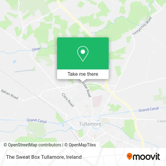 The Sweat Box Tullamore map