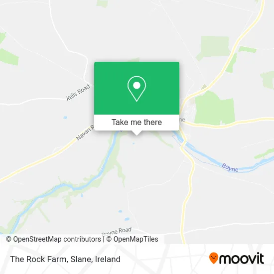 The Rock Farm, Slane map