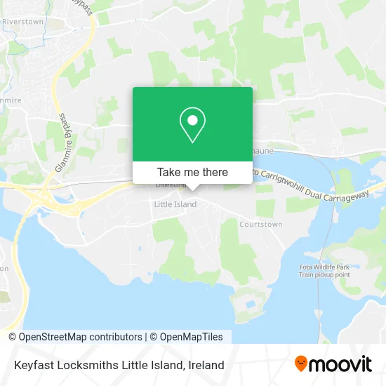 Keyfast Locksmiths Little Island map
