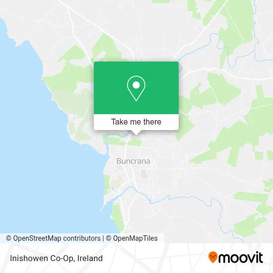 Inishowen Co-Op map