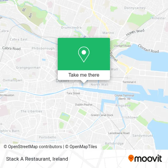Stack A Restaurant map