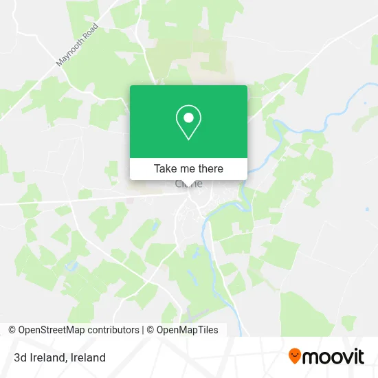 3d Ireland map