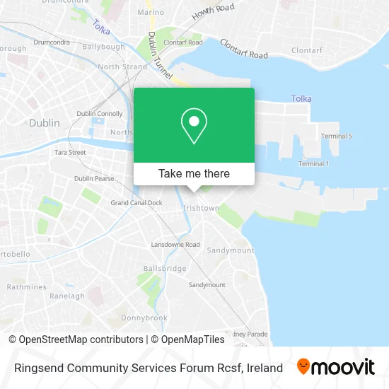 Ringsend Community Services Forum Rcsf map