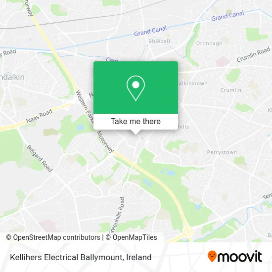 Kellihers Electrical Ballymount map