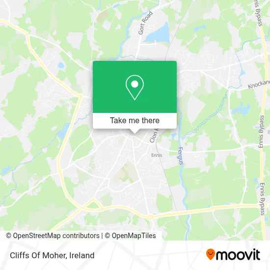 Cliffs Of Moher map