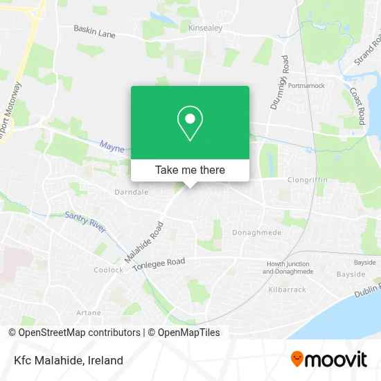 Kfc Malahide map