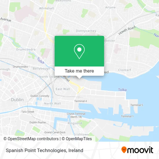 Spanish Point Technologies map