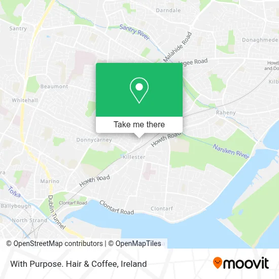 With Purpose. Hair & Coffee map