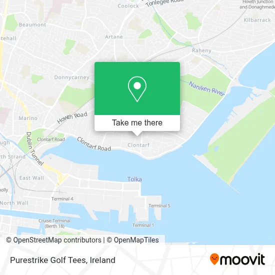 Purestrike Golf Tees map