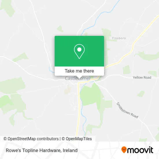 Rowe's Topline Hardware map