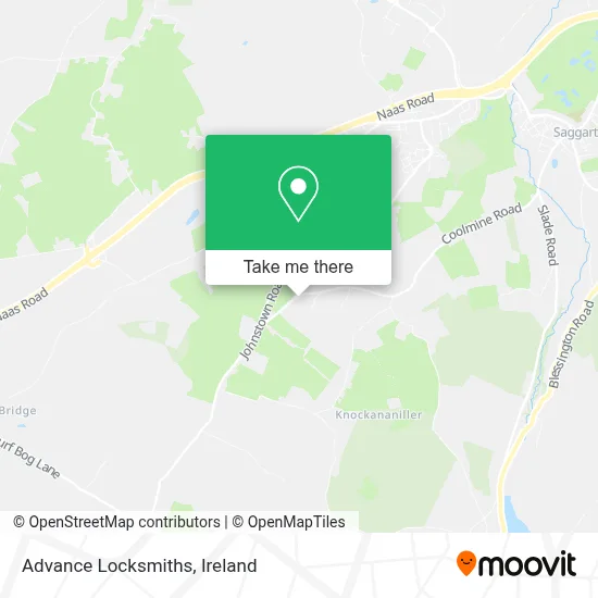 Advance Locksmiths map