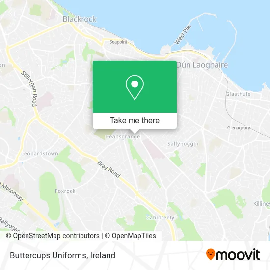 Buttercups Uniforms map