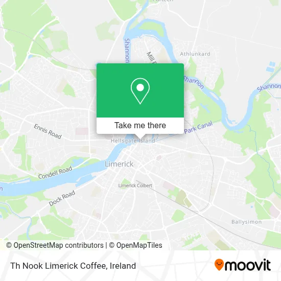 Th Nook Limerick Coffee map