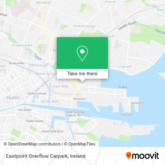 Eastpoint Overflow Carpark map