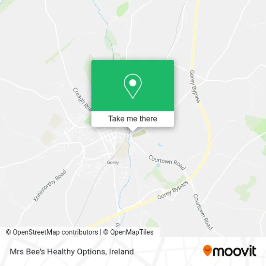 Mrs Bee's Healthy Options map