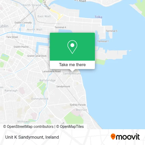 Unit K Sandymount map