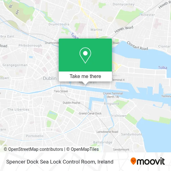 Spencer Dock Sea Lock Control Room map