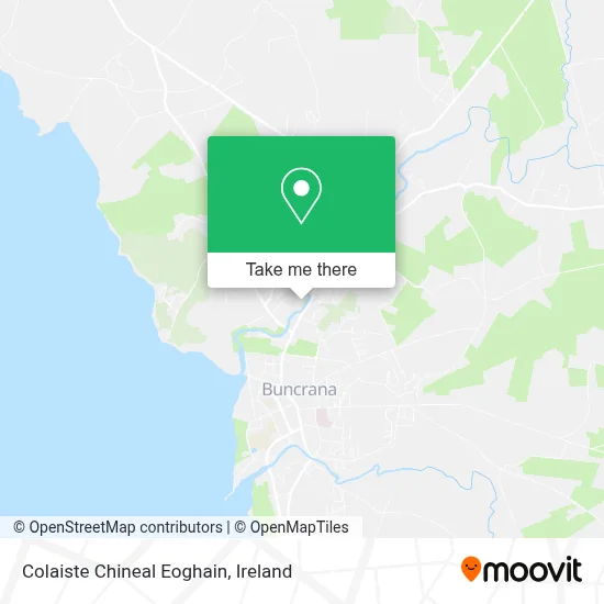 Colaiste Chineal Eoghain map