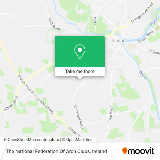 The National Federation Of Arch Clubs map