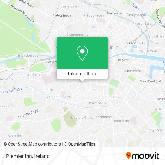 Premier Inn map