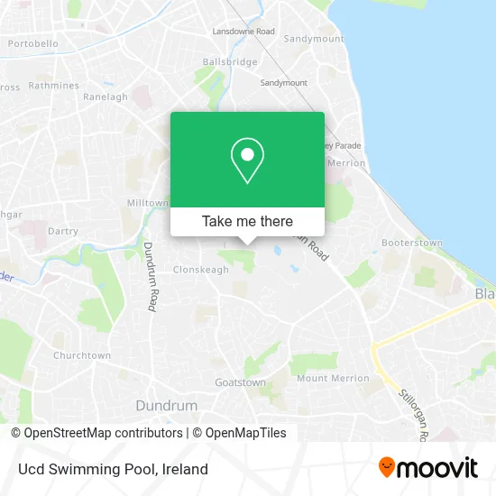 Ucd Swimming Pool map