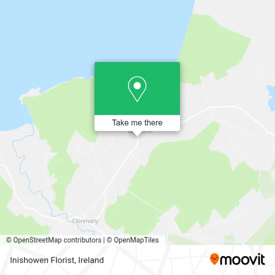 Inishowen Florist map