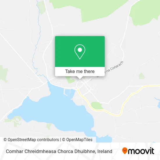Comhar Chreidmheasa Chorca Dhuibhne map