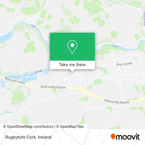 Rugbytots Cork map